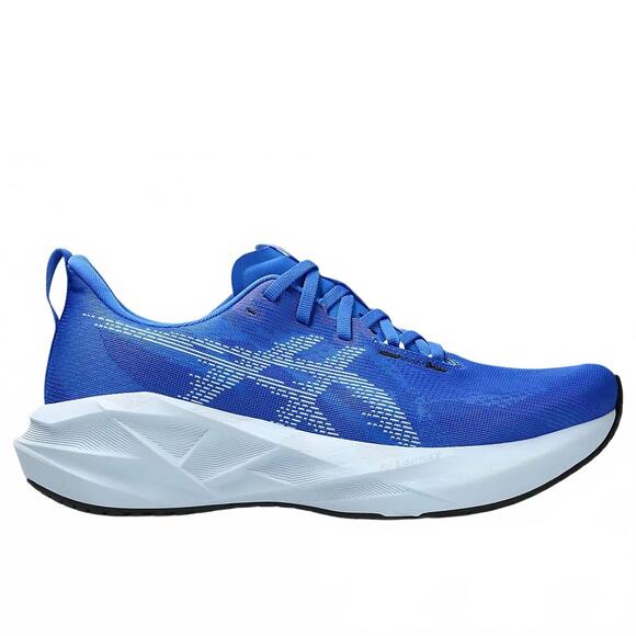 NEW ASICS men\'s novablast 5 running shoes in illusion blue/light blue main image 6
